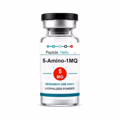 5-Amino-1MQ 5 MG PeptideHelix.ca clear 3 mL vial
