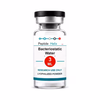 Bacteriostatic Water 3 ML PeptideHelix.ca vial