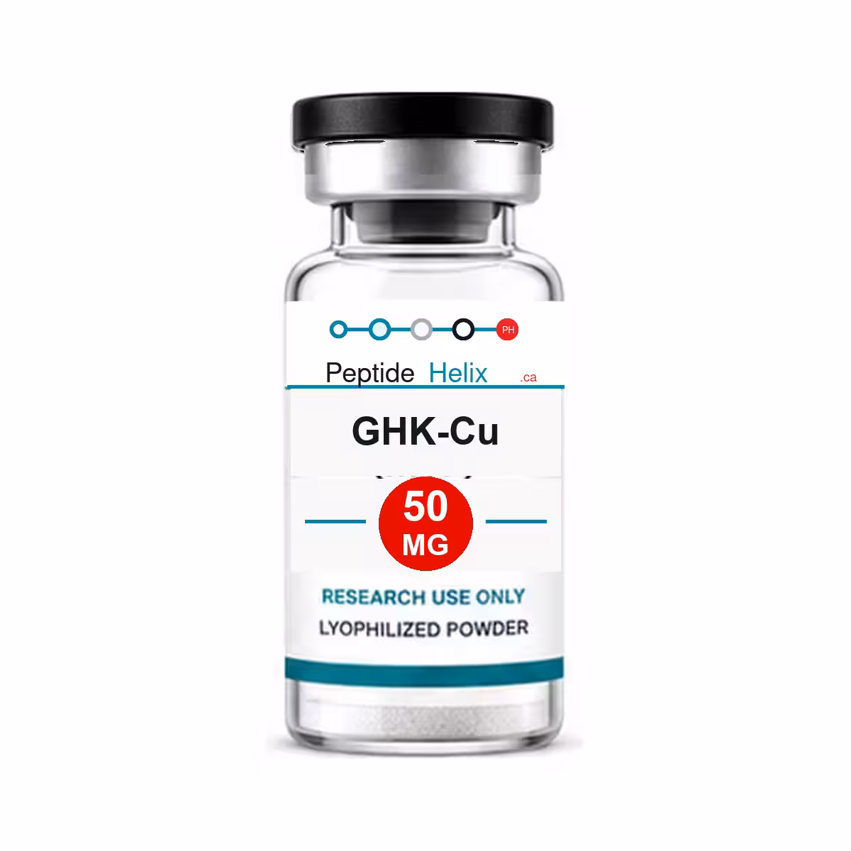 GHK-Cu product vial image for skin and cosmetic research peptide: GHK-Cu is commonly studied for copper-peptide signaling and its connection to skin, tissue, and cellular repair...