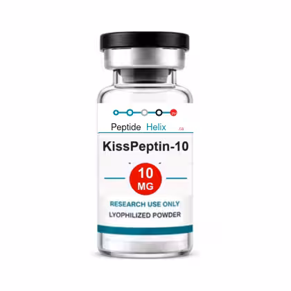 KissPeptin-10 10 MG PeptideHelix.ca clear 3 mL vial