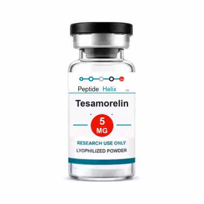Tesamorelin 5 MG PeptideHelix.ca clear 3 mL vial