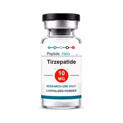 Tirzepatide 10 MG PeptideHelix.ca clear 3 mL vial